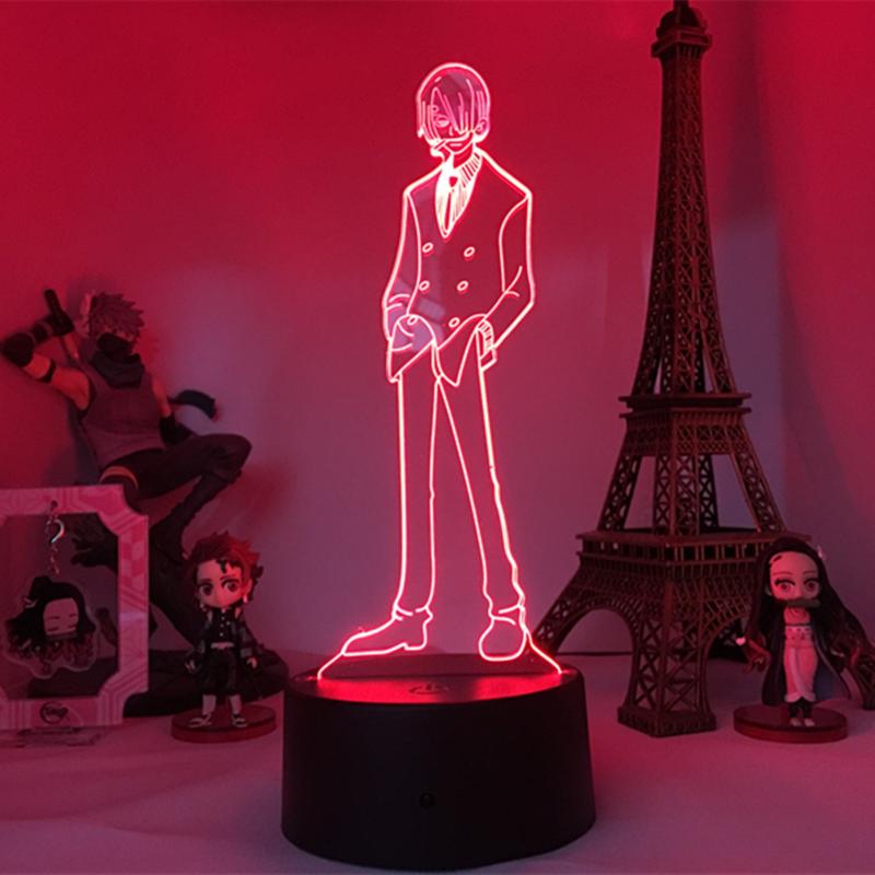 Night Lights Led 3d Light Lamp Japanese Anime ONE PIECE Vinsmoke Sanji Figure Nightlight For Child Bedroom Decor Bedside
Night Lights Led 3d Light Lamp Japanese Anime ONE PIECE Vinsmoke Sanji Figure Nightlight For Child Bedroom Decor Bedside