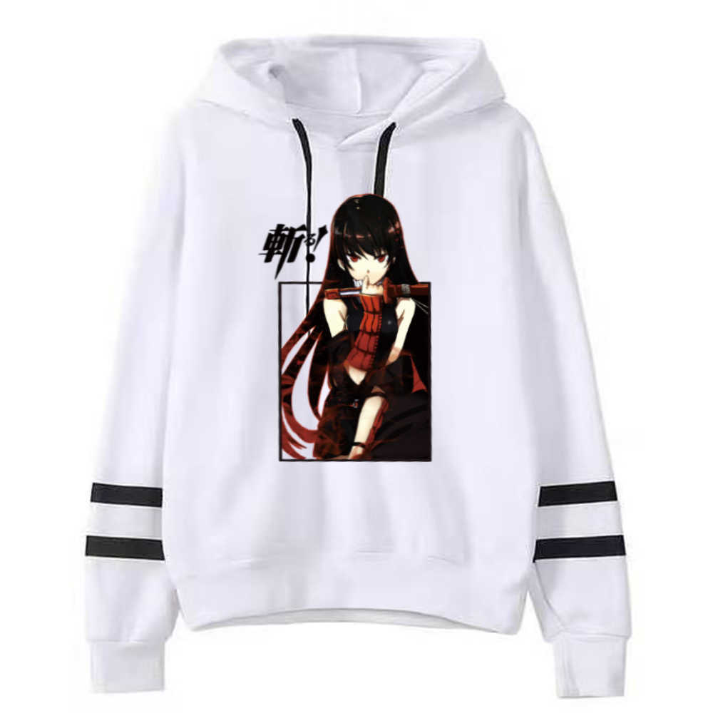 Akame Ga Kill Anime Hoodie Fashion Long Sleeve Casual Hip Hop Uniex Y0804