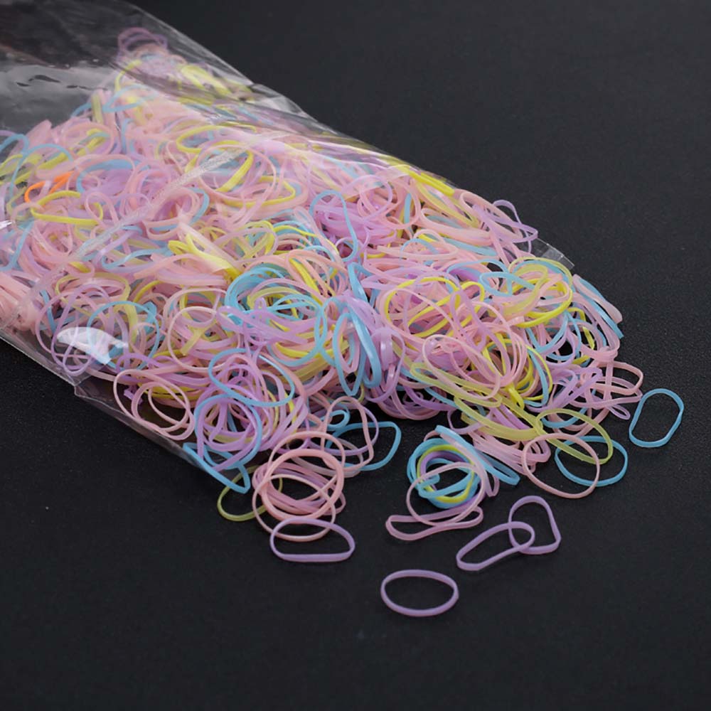 200pcs/bag Mixed Colorful Rubber Bands Girls Pet Dog DIY Hair Bows Grooming Hairpin Hair Accessories For small dog supply