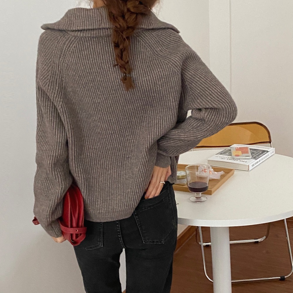 OL Outwear Tops Solid Sweater Women Autumn Winter Elegant Lapel Thick Warm Knitted Cardigan Female Sweaters 210421