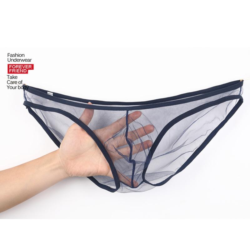 Underpants European Men's Underwear Ultra Thin Perspective Fine Mesh Solid Color Bag Low Waist Briefs 95% Spandex Fabric, Black
Underpants European Men's Underwear Ultra Thin Perspective Fine Mesh Solid Color Bag Low Waist Briefs 95% Spandex Fabric, Black