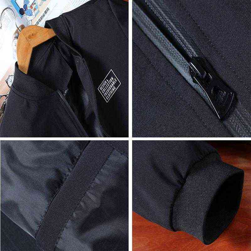 CW Men's Bomber Zipper Jacket Winter Male Fleece Warm Coats Casual Streetwear Hip Hop Slim Fit Pilot Jackets Mens Clothing 211110