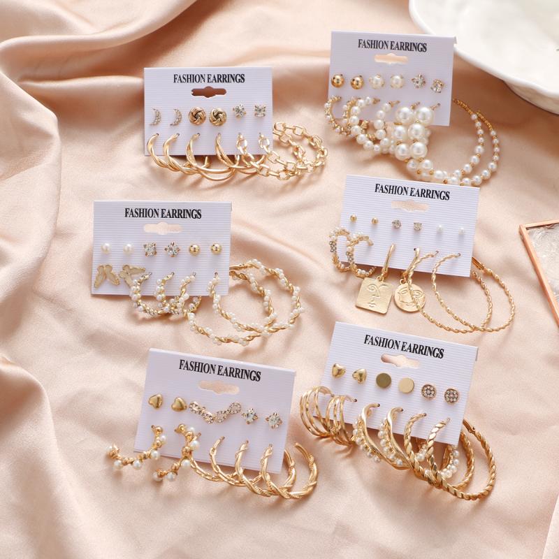 Hoop & Huggie ZOVOLI Vintage Geometric Gold Metal Earrings Set Women Pearl Dangle Drop Oversize Circle Punk Earring
Hoop & Huggie ZOVOLI Vintage Geometric Gold Metal Earrings Set Women Pearl Dangle Drop Oversize Circle Punk Earring