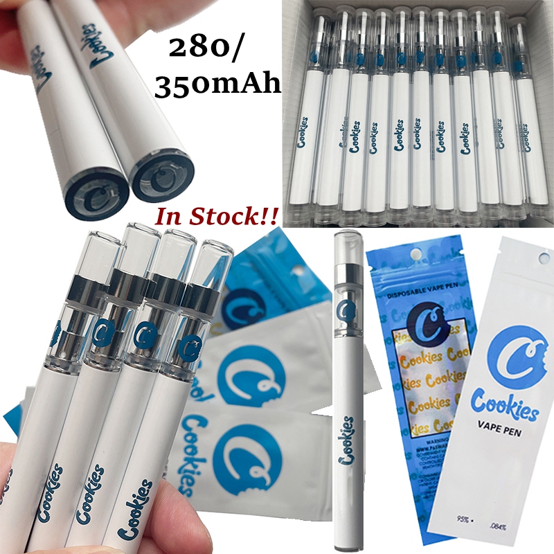 With Bags Cookies Disposable Device Pods 350mAh Cartridges E Cigarette 0.5ml Starter Kit Thick Oil Carts Ceramic Coil Vapes Pen Kits Box Package Atomizers Dab Empty
With Bags Cookies Disposable Device Pods 350mAh Cartridges E Cigarette 0.5ml Starter Kit Thick Oil Carts Ceramic Coil Vapes Pen Kits Box Package Atomizers Dab Empty