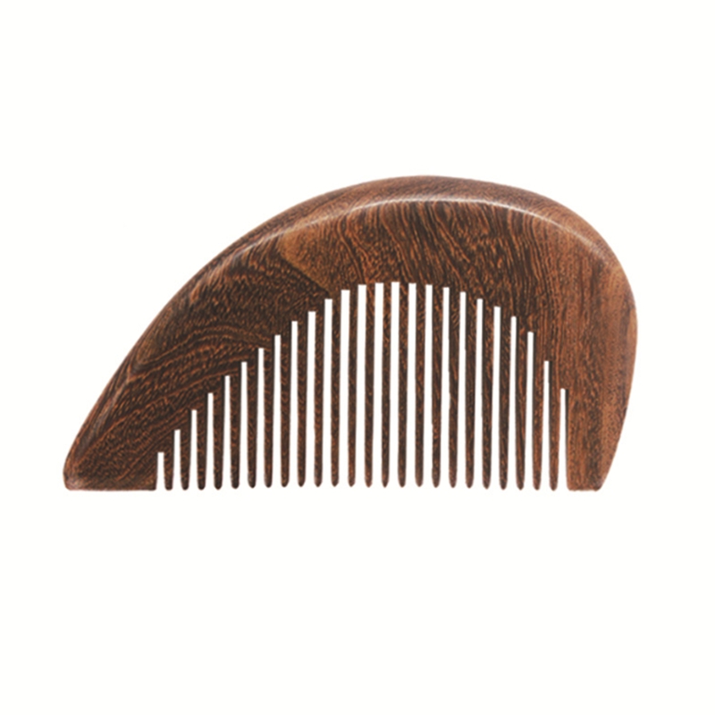 Wholesale Black sandalwood Heart shaped comb Hair brushes Wood Massage straight hairs combs For lovers