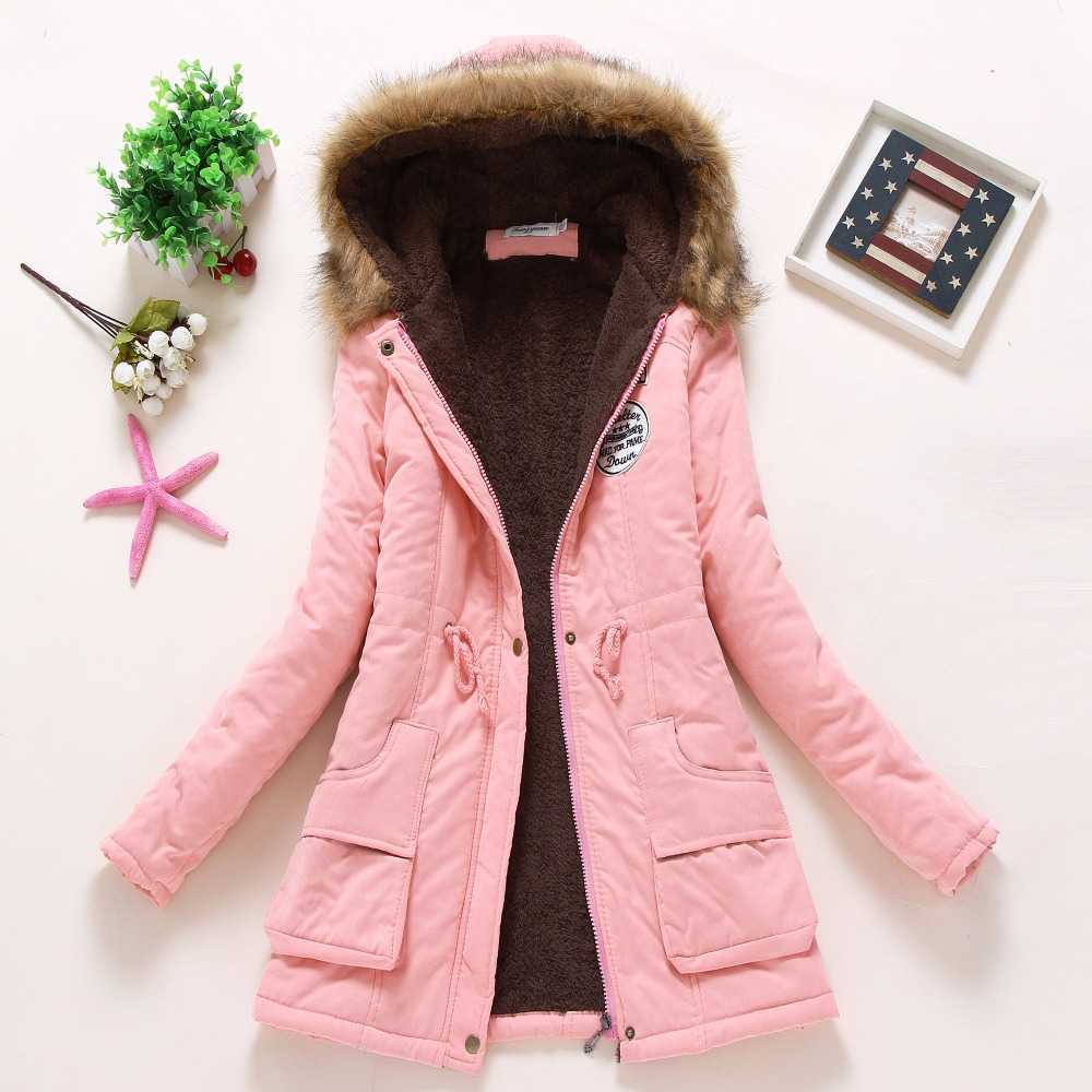 FTLZZ Winter Coats Women Cotton-wadded Slim Jacket Thermal Warm Parkas Quilt Overcoat Poncho Jaqueta Casacos Feminina 210819