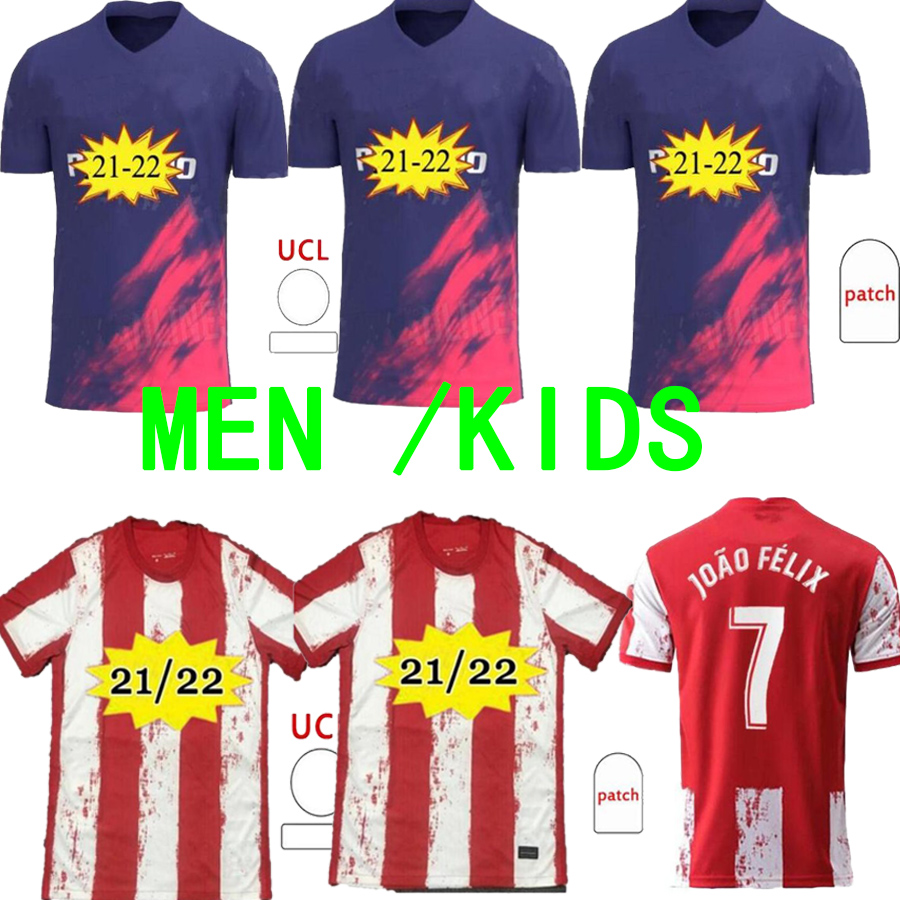 Atletico soccer jersey 21 22 JOÃO FÉLIX MADRID 2021 2022 M. LLORENTE KOKE SAUL GODIN DIEGO COSTA camiseta football shirts uniforms men + kids kit, Blue
Atletico soccer jersey 21 22 JOÃO FÉLIX MADRID 2021 2022 M. LLORENTE KOKE SAUL GODIN DIEGO COSTA camiseta football shirts uniforms men + kids kit, Blue