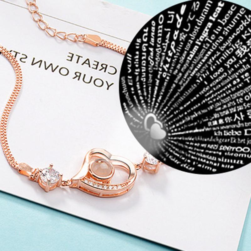 Projection Bracelet 925 Silver 100 Languages I Love You Custom Name Charm Women Holiday Gift #30 Link, Chain
Projection Bracelet 925 Silver 100 Languages I Love You Custom Name Charm Women Holiday Gift #30 Link, Chain