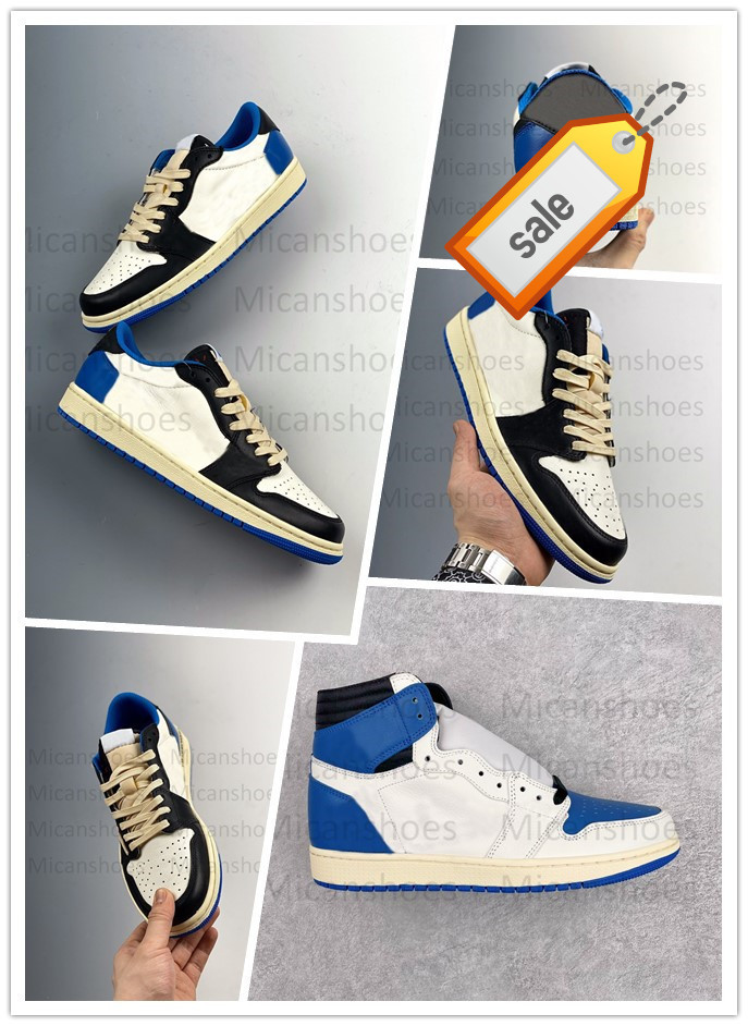 Travis Scott X Fragment 1 High Low Og Sp Designer 1s Basketball Shoes Military Blue Ts Black Sail Shy Men Women Sports Sneaker Outdoor
Travis Scott X Fragment 1 High Low Og Sp Designer 1s Basketball Shoes Military Blue Ts Black Sail Shy Men Women Sports Sneaker Outdoor