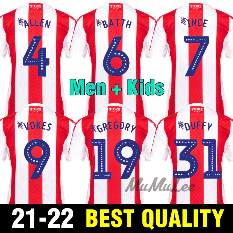 Stoke City home 21 22 Soccer Jersey MCCLEAN CLUCAS VOKES SMITH 4ALLEN EDWARDS CAMPBELL 2021 2022 Football Shirt men kids Kits
Stoke City home 21 22 Soccer Jersey MCCLEAN CLUCAS VOKES SMITH 4ALLEN EDWARDS CAMPBELL 2021 2022 Football Shirt men kids Kits