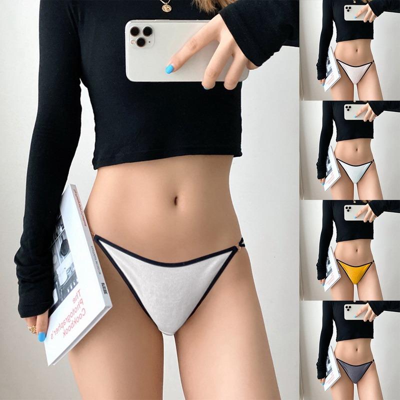 Cotton Panties Mid-Waist Briefs Breathable Stitching Color Underwear Japan Style Sexy Lingeries Women's Swimwear, Orange
Cotton Panties Mid-Waist Briefs Breathable Stitching Color Underwear Japan Style Sexy Lingeries Women's Swimwear, Orange