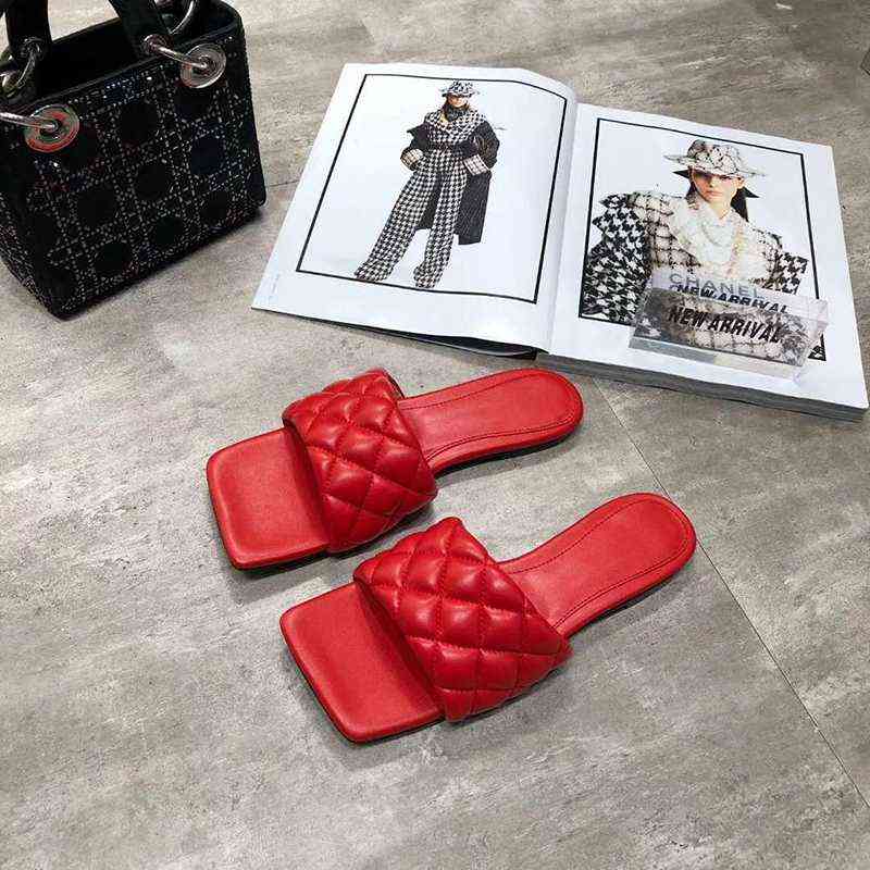 Slippers Design Women Summer Flats Shoes Rhombuses Decor Outside Beach Slipper Leather Sandals Femmes Purple Zapatos MFJF, 2# shoe box
Slippers Design Women Summer Flats Shoes Rhombuses Decor Outside Beach Slipper Leather Sandals Femmes Purple Zapatos MFJF, 2# shoe box