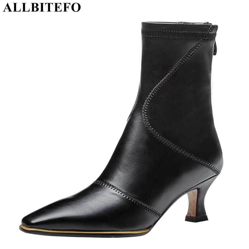 ALLBITEFO high quality brand high heels women boots thin heels ankle boots for women high heel shoes girls boots 210611, No plush inside
ALLBITEFO high quality brand high heels women boots thin heels ankle boots for women high heel shoes girls boots 210611, No plush inside