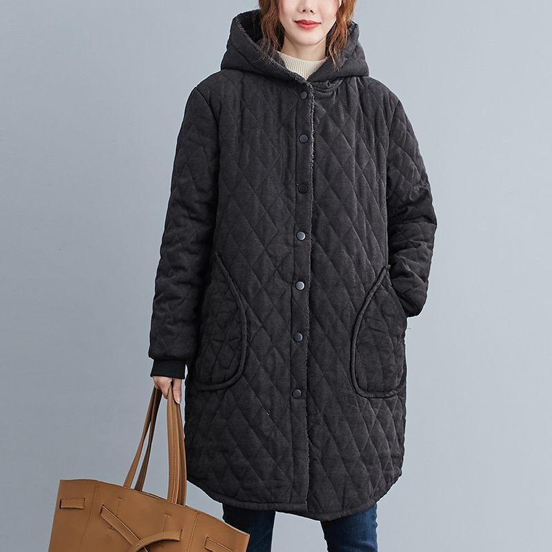 Women's Jackets Winter Plus Size Hooded Coat Jacket Casual Cotton Padded Clothes Quilted Velvet Thickening Cold-Proof Soft, Black;brown
Women's Jackets Winter Plus Size Hooded Coat Jacket Casual Cotton Padded Clothes Quilted Velvet Thickening Cold-Proof Soft, Black;brown