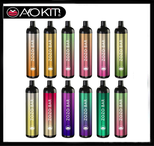 Authentic Aokit ZOZO BAR Disposable E cigarettes 4500Puffs Vape Pen 15.8ml Prefilled 2200mAh Rechargeable Battery Pod Device Kit
Authentic Aokit ZOZO BAR Disposable E cigarettes 4500Puffs Vape Pen 15.8ml Prefilled 2200mAh Rechargeable Battery Pod Device Kit