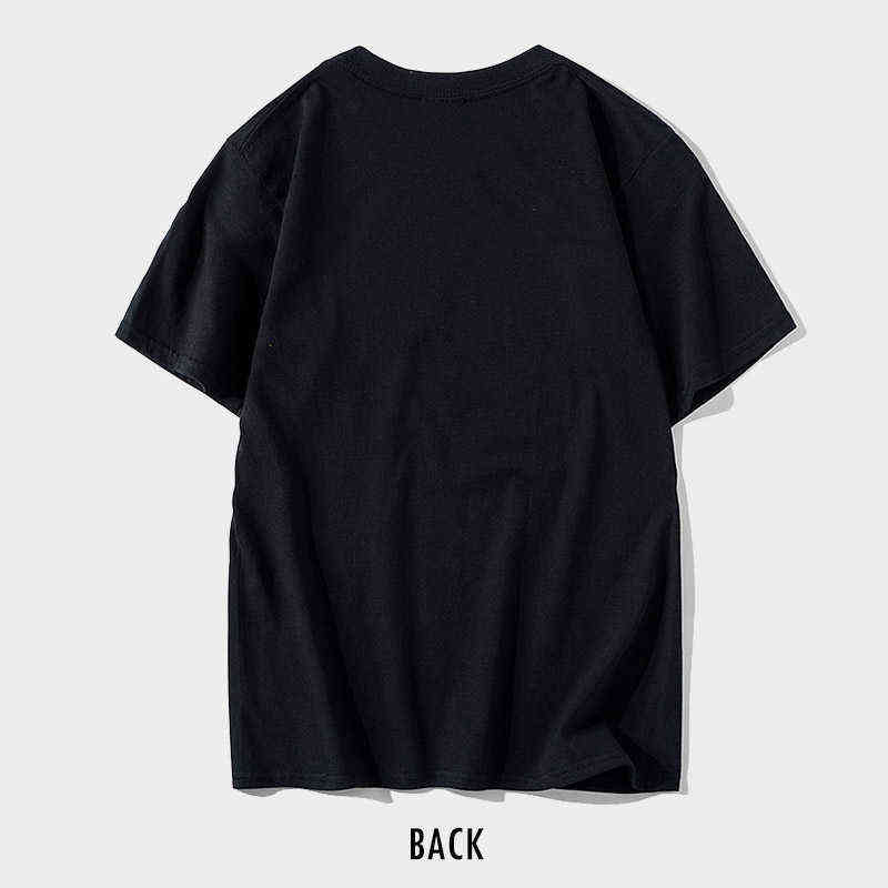 COOLMIND pure cotton short sleeve funny cool men T shirt casual o-neck loose tshirt streetwear t-shirt tee shirts tops 210629