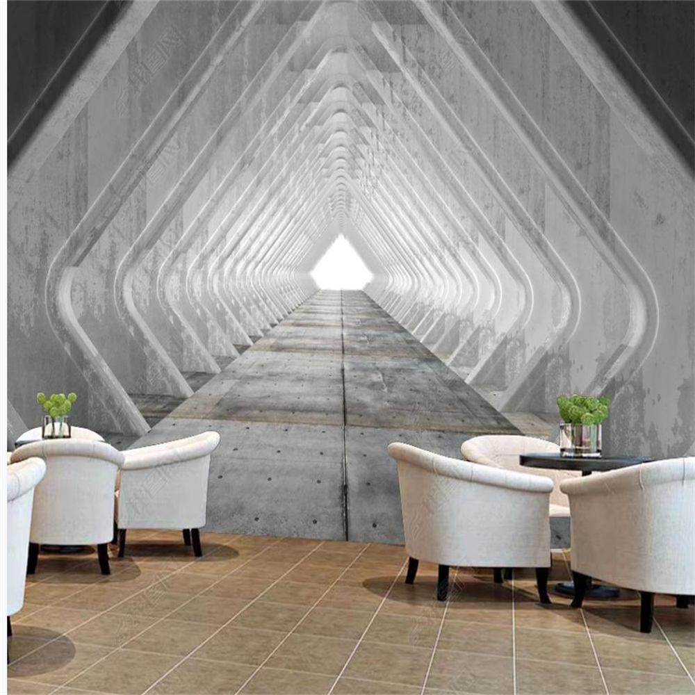 3d murals wallpaper for living room Extended space corridor wallpapers background wall