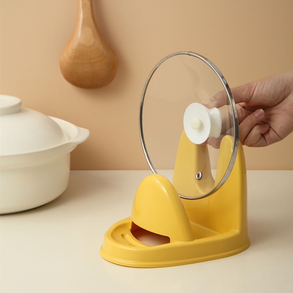 Multifunction kitchen cremator soup spoon desktop storage spatula pot cover plastic creative Japanese plastic rack