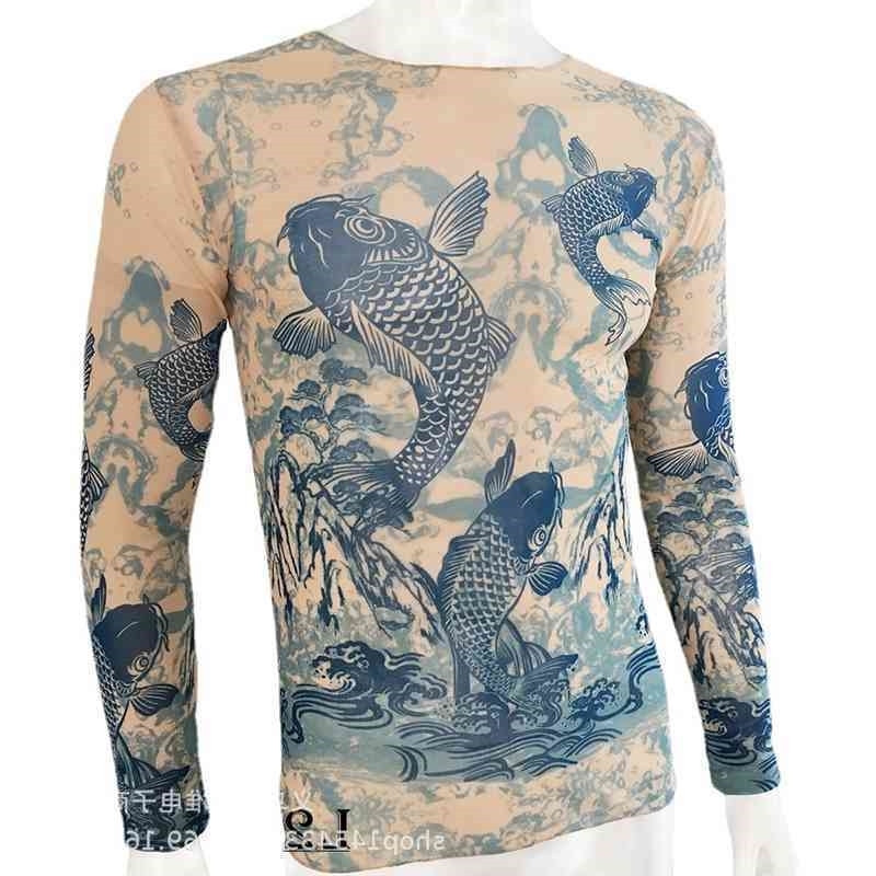 clothes Live Long goods Sleeve Tattoo T-shirt Guochao tattoo digital printing top
clothes Live Long goods Sleeve Tattoo T-shirt Guochao tattoo digital printing top