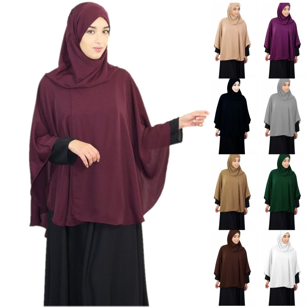 Full Cover Muslim Women Prayer Garment Shawl Niqab Long Scarf Khimar Hijab Islam Large Overhead Jilbab Ramadan Arab Middle East
Full Cover Muslim Women Prayer Garment Shawl Niqab Long Scarf Khimar Hijab Islam Large Overhead Jilbab Ramadan Arab Middle East