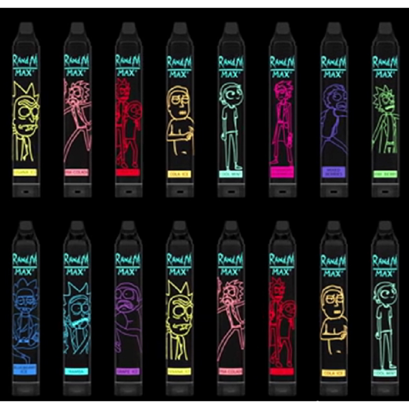 Original RandM Max+ Disposable E Cigarettes 1700 Puffs Vape Pen Device With Adjustable Airflow 6ml 5% Level Vapor 1000mAh Batteries 16 Color
Original RandM Max+ Disposable E Cigarettes 1700 Puffs Vape Pen Device With Adjustable Airflow 6ml 5% Level Vapor 1000mAh Batteries 16 Color
