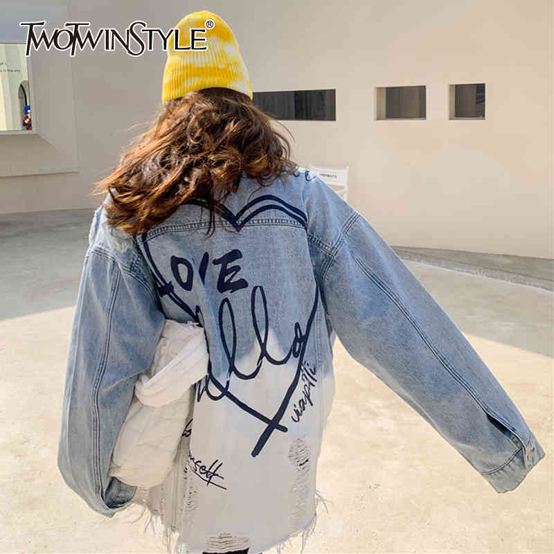 Casual Hit Color Letter Denim Coat For Women Lapel Long Sleeve Patchwork Pockets Straight Jackets Female Spring 210524, Aspicture
Casual Hit Color Letter Denim Coat For Women Lapel Long Sleeve Patchwork Pockets Straight Jackets Female Spring 210524, Aspicture