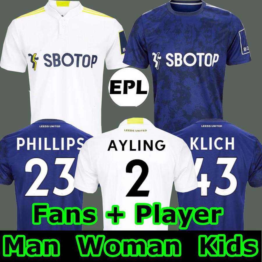 21 22 LEEDS soccer jersey 2021 2022 UNITED home Away PHILLIPS FIRPO JUNIOR BAMFORD RAPHINHA DIEGO LLORENTE RODRIGO men kits kids uniforms, 21-22 away man+patch
21 22 LEEDS soccer jersey 2021 2022 UNITED home Away PHILLIPS FIRPO JUNIOR BAMFORD RAPHINHA DIEGO LLORENTE RODRIGO men kits kids uniforms, 21-22 away man+patch