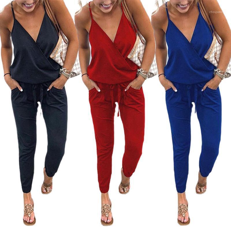 Women' Jumpsuits & Rompers Women Jumpsuit 2021 Summer Fashion Deep V-Neck Sleeveless Casual Romper Suitable For Street Clubs Overalls, Black
Women' Jumpsuits & Rompers Women Jumpsuit 2021 Summer Fashion Deep V-Neck Sleeveless Casual Romper Suitable For Street Clubs Overalls, Black
