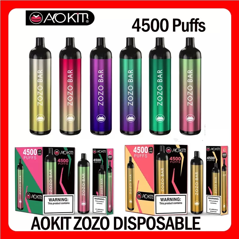 Authentic AOKIT ZOZO Bar Disposable E-cigarettes Device Kit 4500 Puffs 2200mAh USB Rechargeable Battery 15.8ml Prefilled Pod Stick Vape Pen vs Max Plus 100% Original, Multi
Authentic AOKIT ZOZO Bar Disposable E-cigarettes Device Kit 4500 Puffs 2200mAh USB Rechargeable Battery 15.8ml Prefilled Pod Stick Vape Pen vs Max Plus 100% Original, Multi
