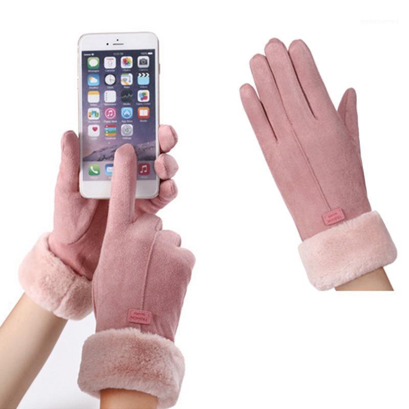 Five Fingers Gloves Furry Warm For Female Thicken Full Finger Mittens Lady Winter Outdoor Sport Driving Touchscreen Fashion
Five Fingers Gloves Furry Warm For Female Thicken Full Finger Mittens Lady Winter Outdoor Sport Driving Touchscreen Fashion