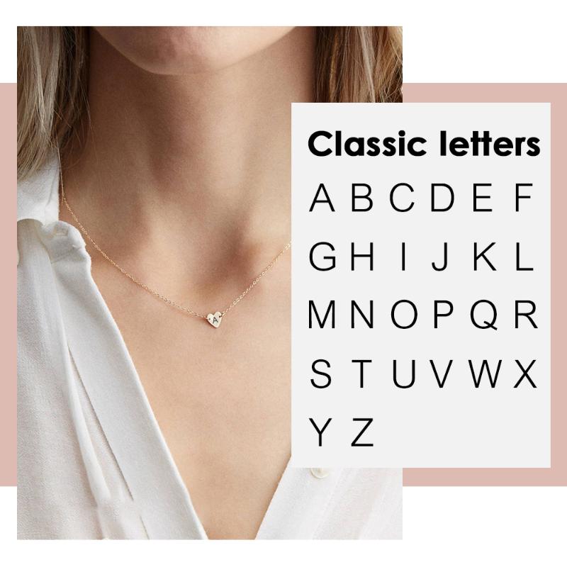 Carlidana Engrave Letter Heart Necklace Women Real 316L Stainless Steel Trendy Female Choker Jewelry Chains
Carlidana Engrave Letter Heart Necklace Women Real 316L Stainless Steel Trendy Female Choker Jewelry Chains