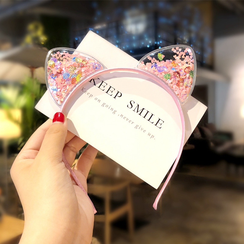 Cute Cat Ears Headband Baby Girls Hairband Korean Children Princess Kids Gift Hairs Band Props Party Girl Hair Accessories 0392