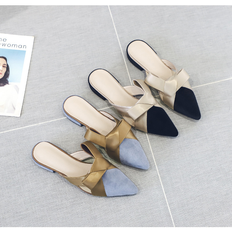 flip flop Baotou Slipper Single Summer Muller Outer Wear Slippers Women's Versatile Pointed Flat Lazy Shoes, Blue
flip flop Baotou Slipper Single Summer Muller Outer Wear Slippers Women's Versatile Pointed Flat Lazy Shoes, Blue