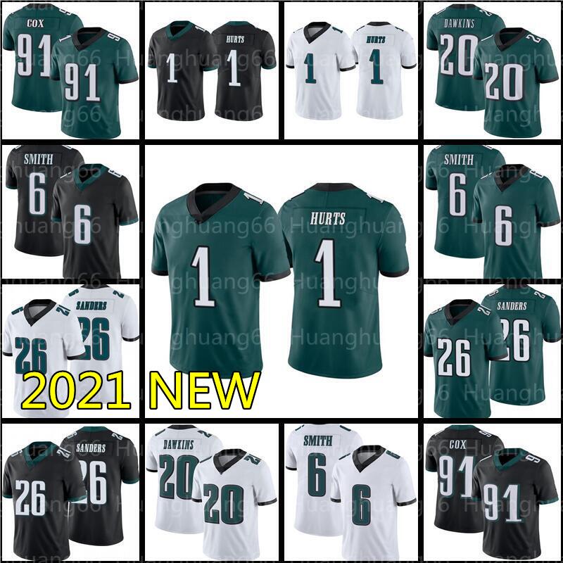 6 DeVonta Smith 1 Jalen Hurts Football jersyey 26 Miles Sanders 2 Darius Slay Jr Jerseys 91 Fletcher Cox 62 Jason Kelce 86 Zach Ertz mens
