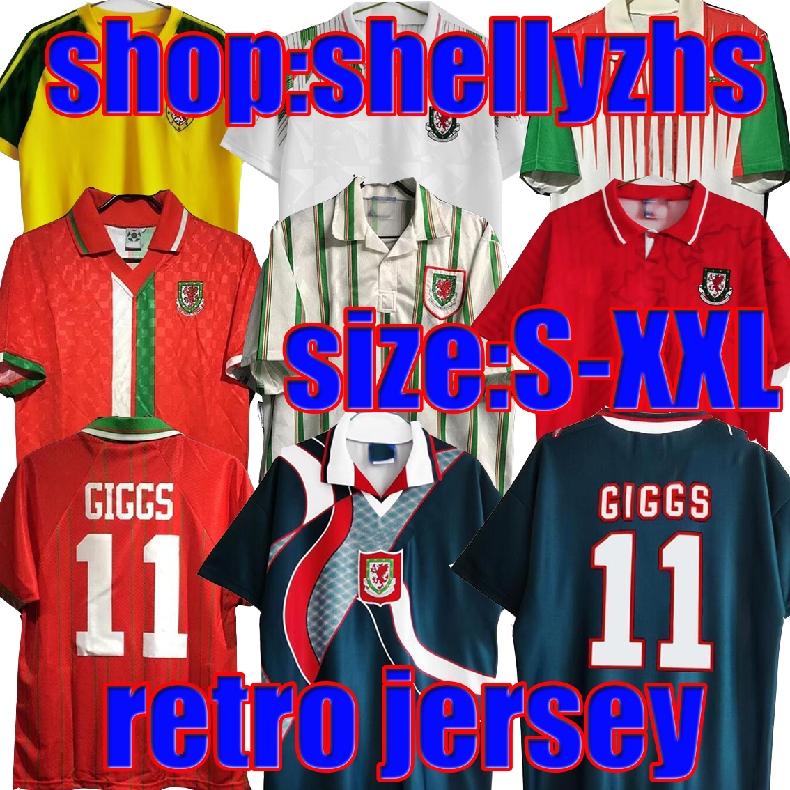 Giggs 1982 90 92 93 94 95 96 15 16 Wales retro soccer jerseys vintage BALE Hughes Saunders Rush Boden Speed classic football shirt, 93 95 away
Giggs 1982 90 92 93 94 95 96 15 16 Wales retro soccer jerseys vintage BALE Hughes Saunders Rush Boden Speed classic football shirt, 93 95 away