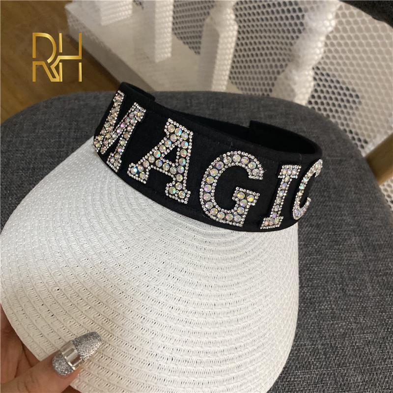 Summer Empty Top Suncap Portable Foldable Magic Tape Roll-up Beach Hat Wide Brim Women Sun Fashion Casual Straw Cap Visors Hats, White
Summer Empty Top Suncap Portable Foldable Magic Tape Roll-up Beach Hat Wide Brim Women Sun Fashion Casual Straw Cap Visors Hats, White