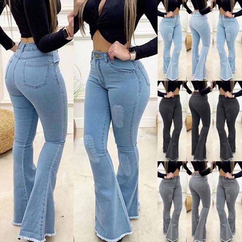 high waist denim solid women jeans slim flare pants skinny full length jean plus size s 3xl, Blue
high waist denim solid women jeans slim flare pants skinny full length jean plus size s 3xl, Blue