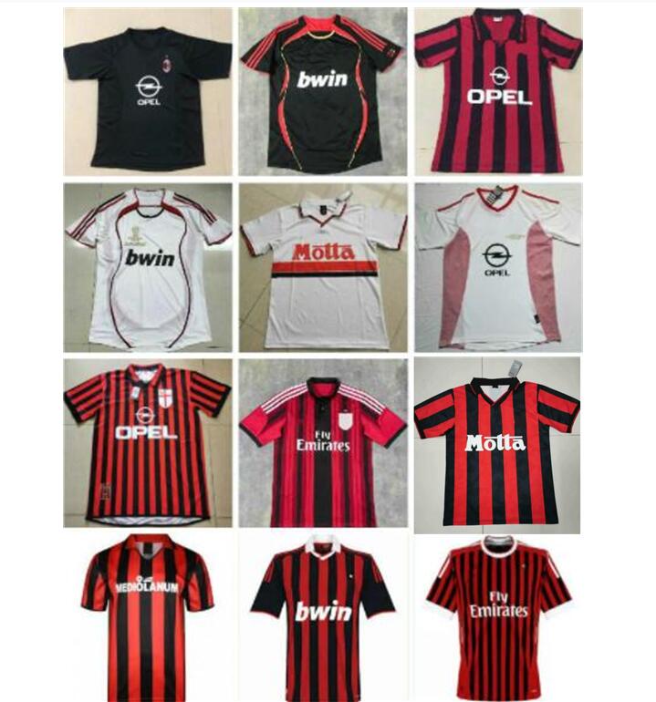1999 2000 2001 2002 2003 AC Retro MILAN RONALDO KAKA Soccer Jersey GULLIT PIRLO VAN BASTEN BECKHAM SHEVCHENKO SAVICEVIC Football Shirt
1999 2000 2001 2002 2003 AC Retro MILAN RONALDO KAKA Soccer Jersey GULLIT PIRLO VAN BASTEN BECKHAM SHEVCHENKO SAVICEVIC Football Shirt