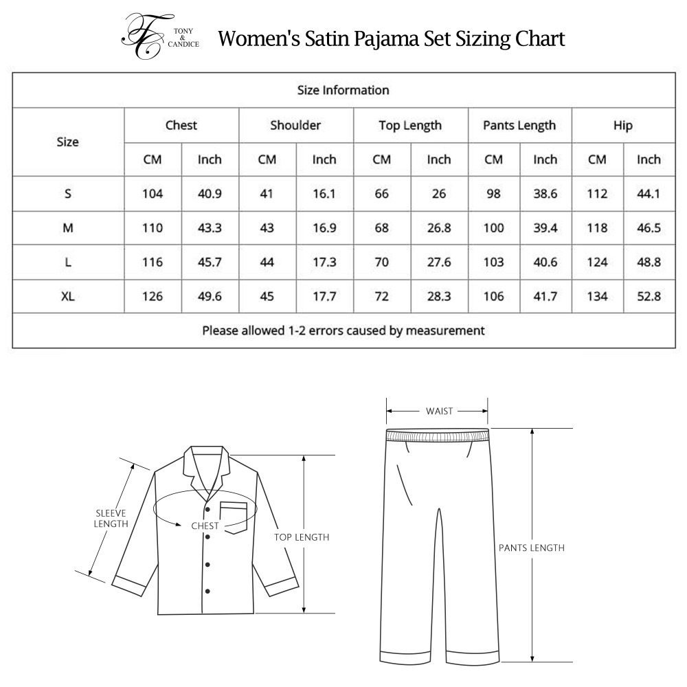 2021tony&candice women silk pajamas 2-peice set satin pijama ladies sleepwear soft pyjamas suit long sleeves nightgown homewear, Black;red
2021tony&candice women silk pajamas 2-peice set satin pijama ladies sleepwear soft pyjamas suit long sleeves nightgown homewear, Black;red