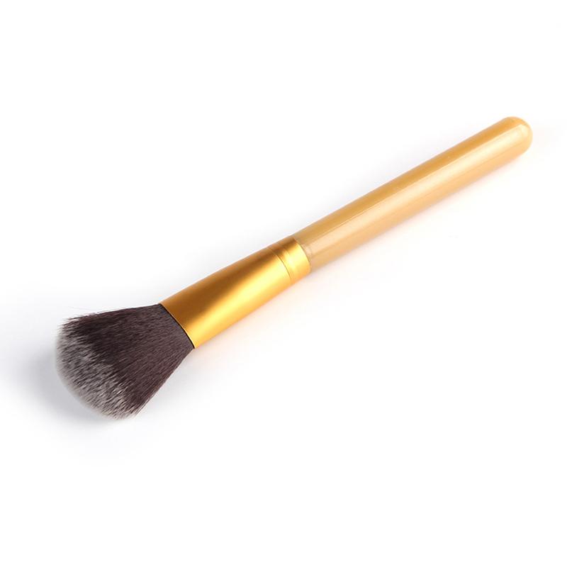 Makeup Brushes 1Pcs Blush Brush Long Handle Plastic Nylon Wool Make Up Beauty Tools Face Cheek Nose Loose Powder Cosmetic