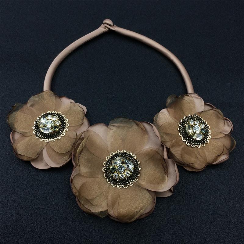 Fashion Chokers Necklaces For Women Big Cloth 3 Flowers Statement Collar Necklace YaoXi Jewelry
Fashion Chokers Necklaces For Women Big Cloth 3 Flowers Statement Collar Necklace YaoXi Jewelry