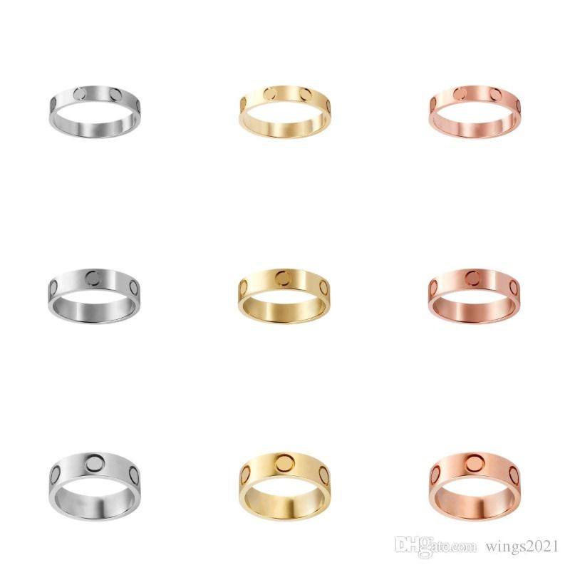 Love Screw Ring Men's Band Rings Classic Luxury Designer Jewelry Women Titanium Steel Alloy Gold-Plated Gold/Silver/Rose Never Fade Not Allergic -Optional Width 4/5/6 mm
Love Screw Ring Men's Band Rings Classic Luxury Designer Jewelry Women Titanium Steel Alloy Gold-Plated Gold/Silver/Rose Never Fade Not Allergic -Optional Width 4/5/6 mm