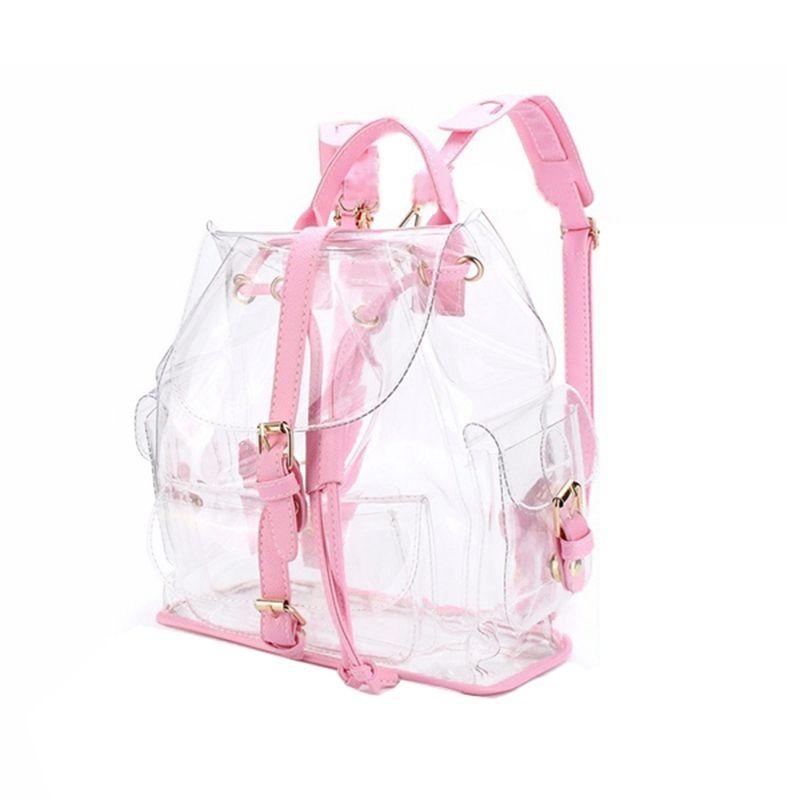 Outdoor Bags Fashion Girl Pink Clear Cute Waterproof PVC Transparent Backpack School Bag Travel Hiking (Color: Pink)
Outdoor Bags Fashion Girl Pink Clear Cute Waterproof PVC Transparent Backpack School Bag Travel Hiking (Color: Pink)