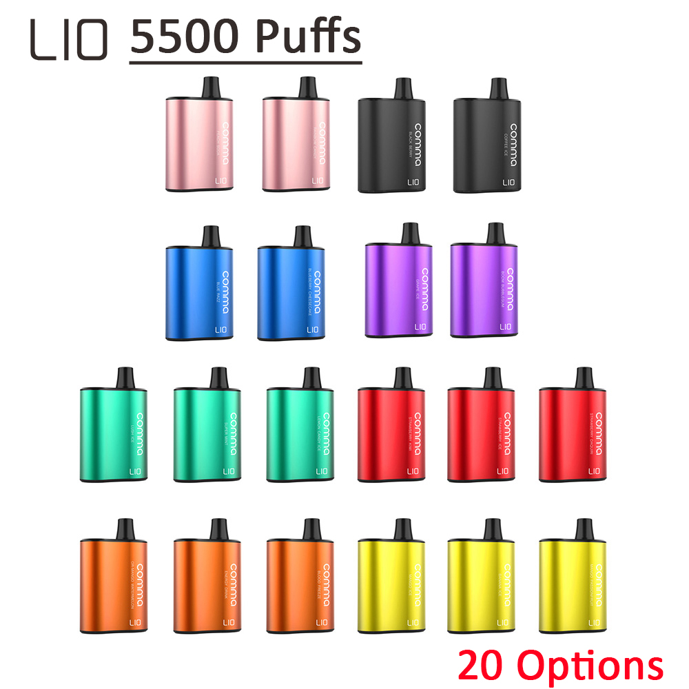 LIO Bee COMMA 5500 Puffs Disposable E Cigarette Vape Kit With 18ML Pre-filled 900mAh Rechargeable AIO Pod Device vs VOZOL BAR 2200
LIO Bee COMMA 5500 Puffs Disposable E Cigarette Vape Kit With 18ML Pre-filled 900mAh Rechargeable AIO Pod Device vs VOZOL BAR 2200