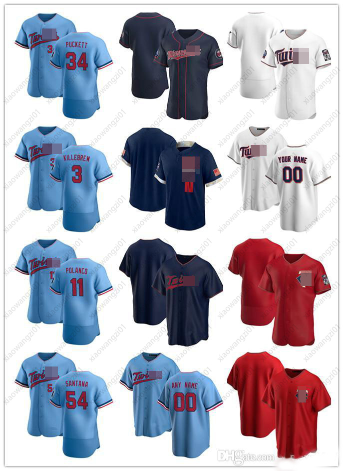 Custom Jersey Mens Minnesota 34 Kirby Puckett 3 Harmon Killebrew 54 Ervin Santana 11 Jorge Polanco Baseball Jerseys, Blue;black
Custom Jersey Mens Minnesota 34 Kirby Puckett 3 Harmon Killebrew 54 Ervin Santana 11 Jorge Polanco Baseball Jerseys, Blue;black