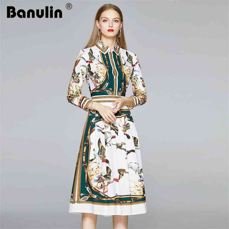 Banulin Spring Summer Fashion Runway Holiday Dress Women's Long Sleeve Animal Vintage Chain Print Midi vestido 210603, Green
Banulin Spring Summer Fashion Runway Holiday Dress Women's Long Sleeve Animal Vintage Chain Print Midi vestido 210603, Green