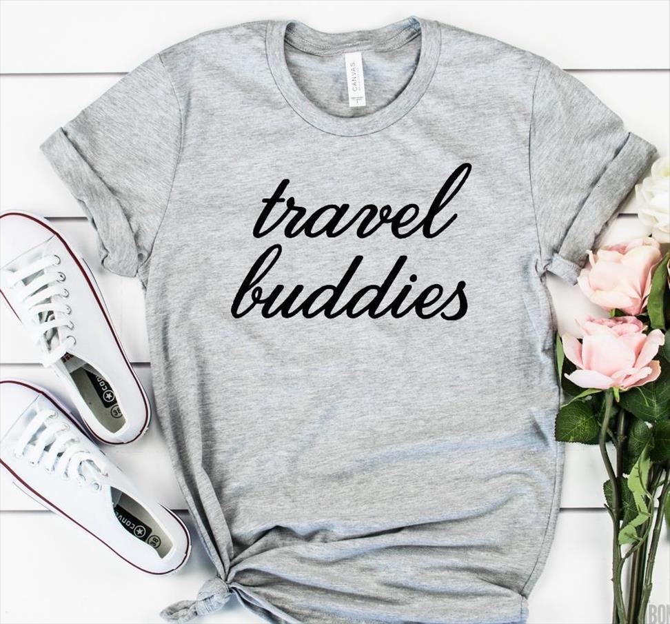 travel buddies and women men cotton womens casual funny lady yong girl tee higher quality drop ship s 480, White;black
travel buddies and women men cotton womens casual funny lady yong girl tee higher quality drop ship s 480, White;black