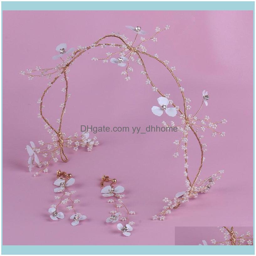Earrings Sets Jewelryearrings & Necklace Korean Flower Beads Headband Tiara Crown Jewelry Set For Bride Bridesmaid Wedding Prom Party Aessor, As pic
Earrings Sets Jewelryearrings & Necklace Korean Flower Beads Headband Tiara Crown Jewelry Set For Bride Bridesmaid Wedding Prom Party Aessor, As pic