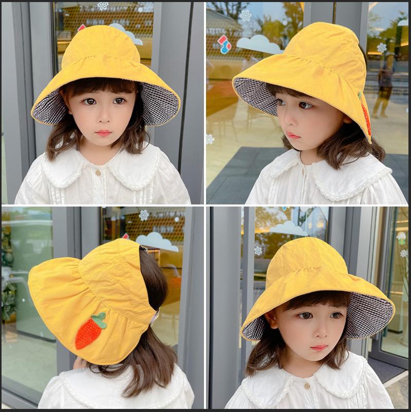 Outdoor Sun Protection Sunshade Children Cartoon Suede Fisherman Hat Big Brim Adjustable Lovely Parent-child Empty Cap Wide Hats, Blue;gray 
Outdoor Sun Protection Sunshade Children Cartoon Suede Fisherman Hat Big Brim Adjustable Lovely Parent-child Empty Cap Wide Hats, Blue;gray