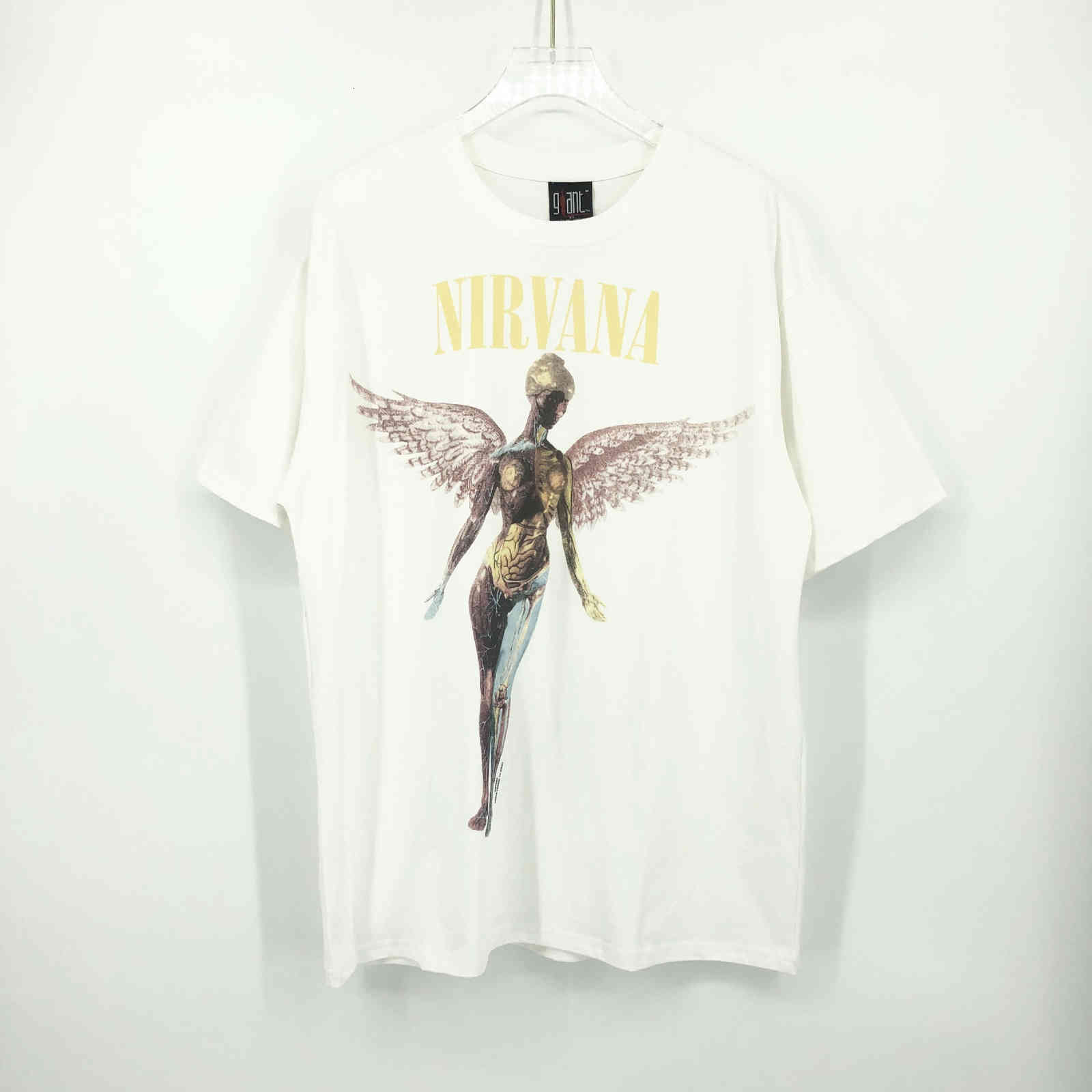 Feel of God fog Nirvana Angel Kanye same high street short sleeve T-shirt, White;black
Feel of God fog Nirvana Angel Kanye same high street short sleeve T-shirt, White;black